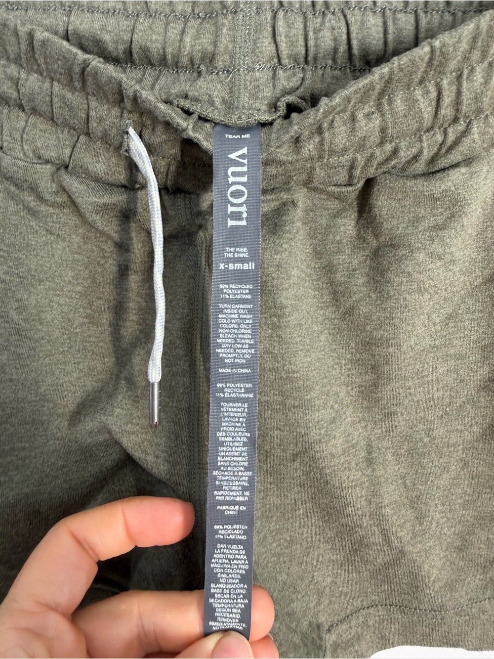 Vuori Women's Halo Performance Shorts XS Light Oregano Heather DreamKnit - Picture 13 of 14